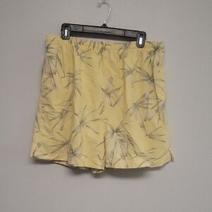 Tommy Bahama Yellow Bamboo Print Swim Shorts